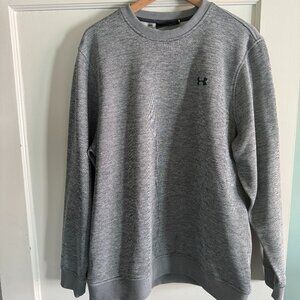 Under Armor Crew Neck Sweater, Grey, Sz XL, LIKE NEW